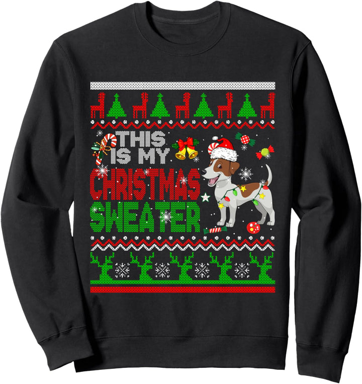 This Is My Christmas Sweater Santa Jack Russell Terrier Dog Sweatshirt