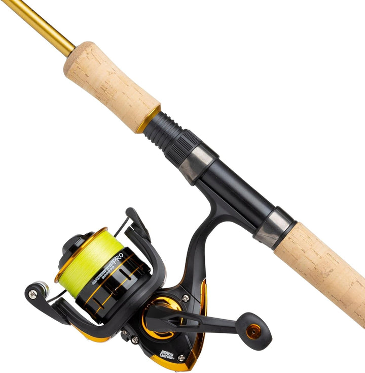 Abu Garcia Unisex-Adult Cardinal PRO Fishing Combo, Schwarzes/Gold, 1.83m