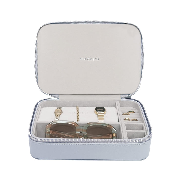 Stackers Lavendelfarbene Reise-Schmuck- und Zubehör-Box