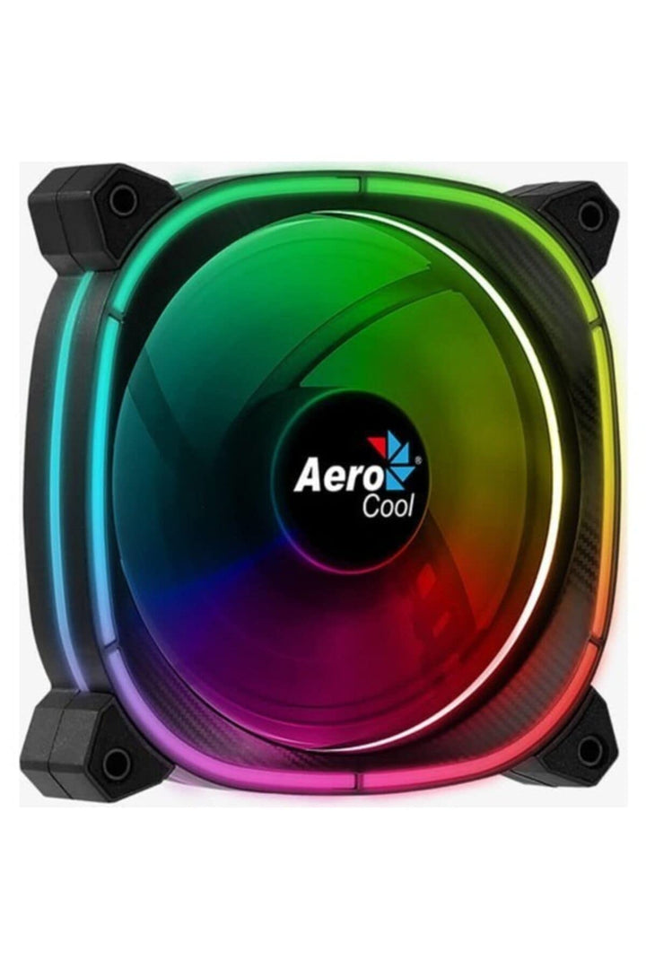 AeroCool ASTRO12 PC Fan – 120mm Fan with Carbon Fiber Finish,Omni RGB Lighting and 18 LEDs,Includes