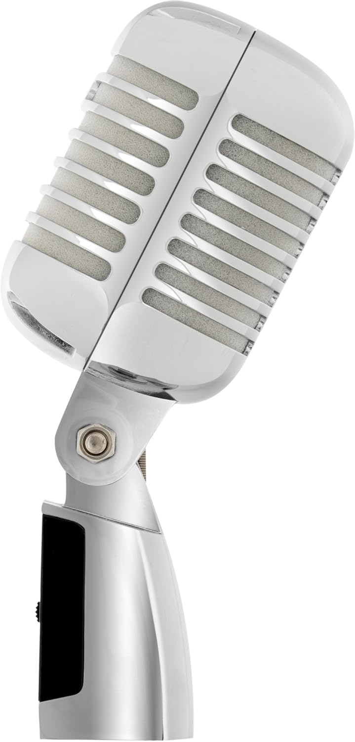 Pronomic DM-66S Mikrofon Dynamisches Vintage Gesangsmikrofon Retro Vocal Mikrofon (Frequenzgang: 50-