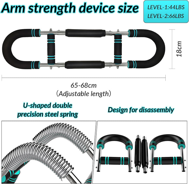 Haokelai Twister Armtrainer, U-förmiger Twister-Armtrainer, Verstellbarer Brust-Expander, Oberschenk