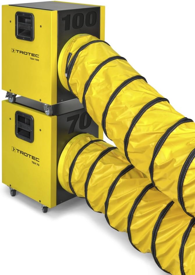 TROTEC TEH 70 Elektroheizer, Bauheizer mit 12 kW, widerstandsfähiger Schutzlackierung, extrem wartun