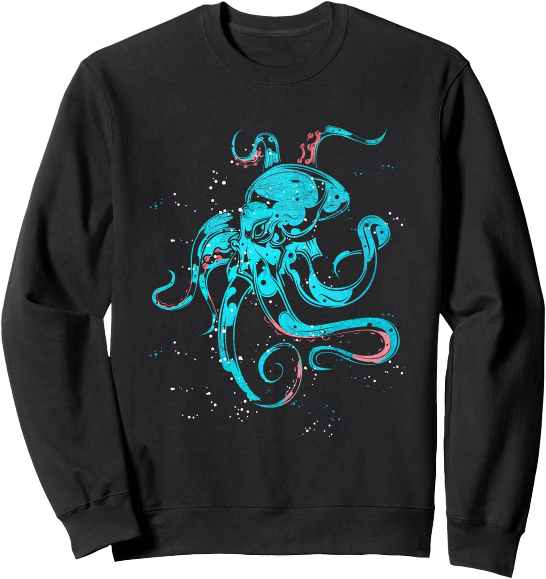 Kraken Tintenfisch Oktopus Meeresungeheuer Fischer Meer Sweatshirt