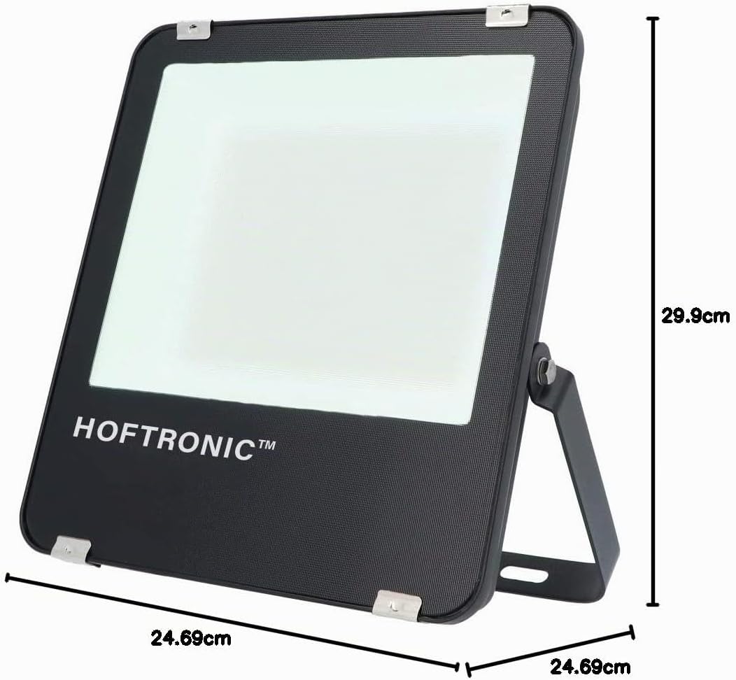 HOFTRONIC - LED Strahler Aussen 100W 16000 Lumen 160lm/W 6400K Kaltweiss LED Flutlicht Aussenleuchte