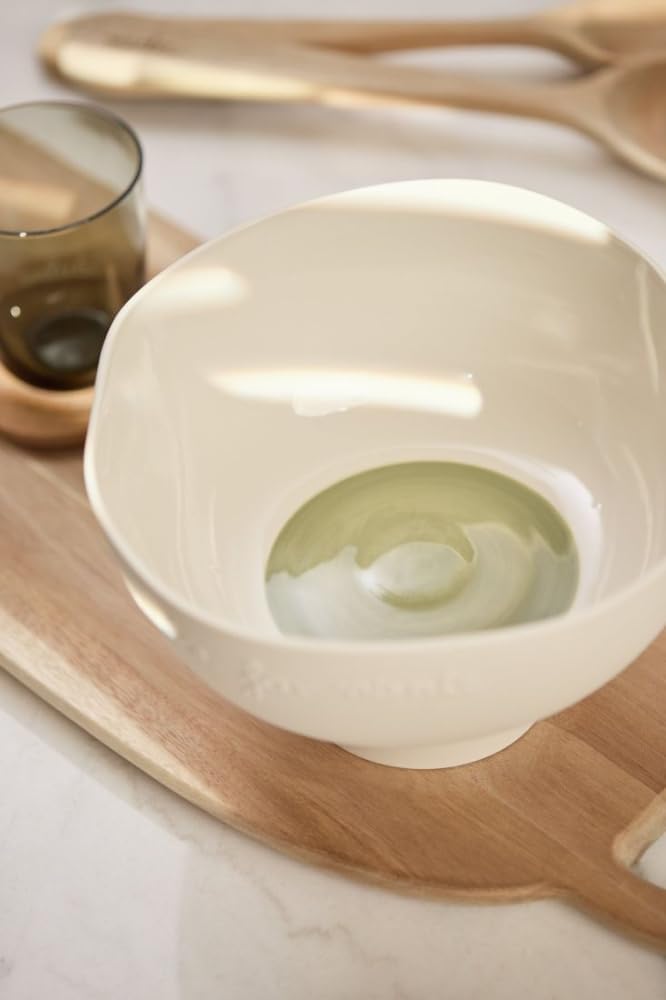 Räder Schale auf Fuss „Dolce far niente“ – Schale aus Steinzeug – Cucina Italiana Kollektion – Beige