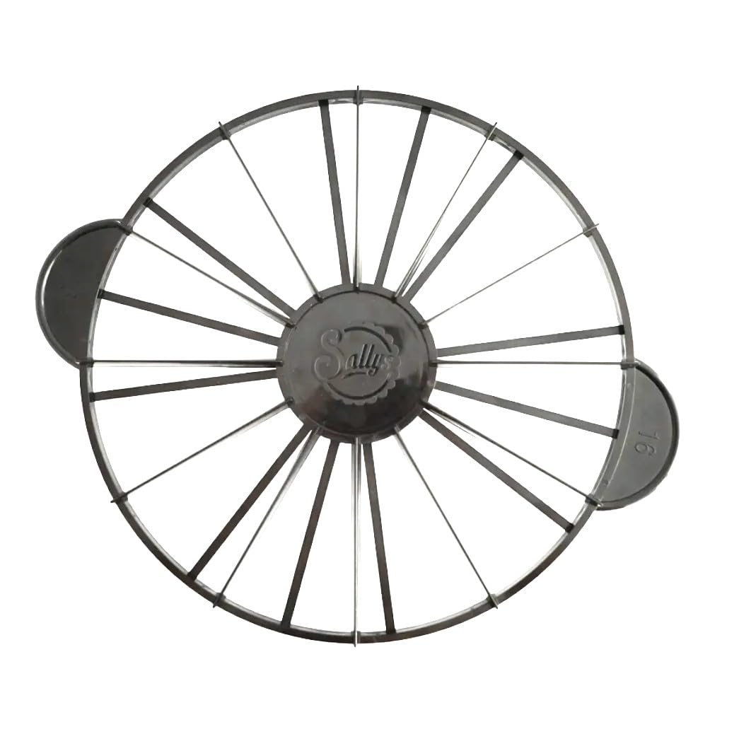 Sallys Torteneinteiler - 12/16 Stücke - ⌀ 27 cm - schwarz, beidseitig wendbar und aus hochwertigem K