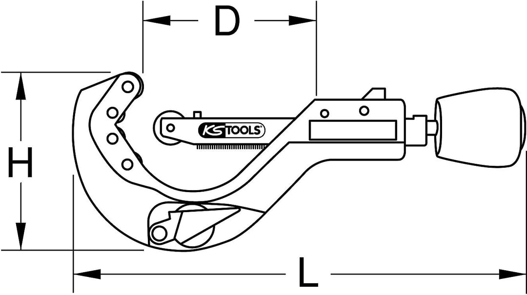 KS Tools 222.0660-1 Automatik-Rohrabschneider für Kupferrohre, 6-64mm