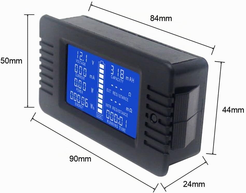 DC Voltmeter Amperemeter Energiezähler Batterie Monitoranzeige LCD Digital Multimeter für Auto Solar
