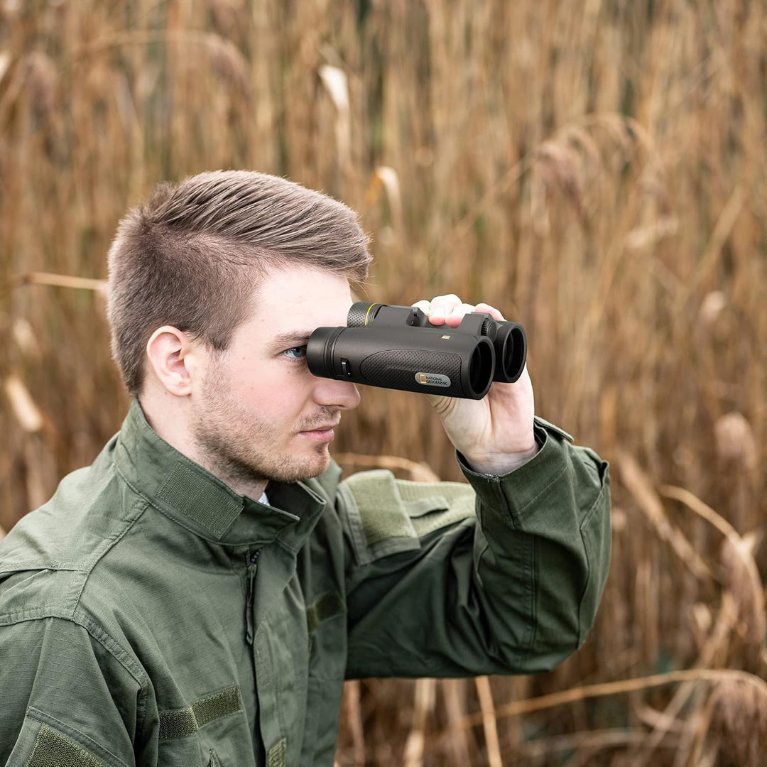 National Geographic Fernglas Luchs 10x42, wasserdicht, 10x Vergrösserung, 42mm Objektiv, BaK-4 Glas,