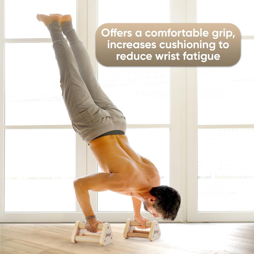 Handstand Barren, Liegestützgriffe aus Stahl, Parallettes – Rutschfeste Push-Up Bars – Fitnessgerät