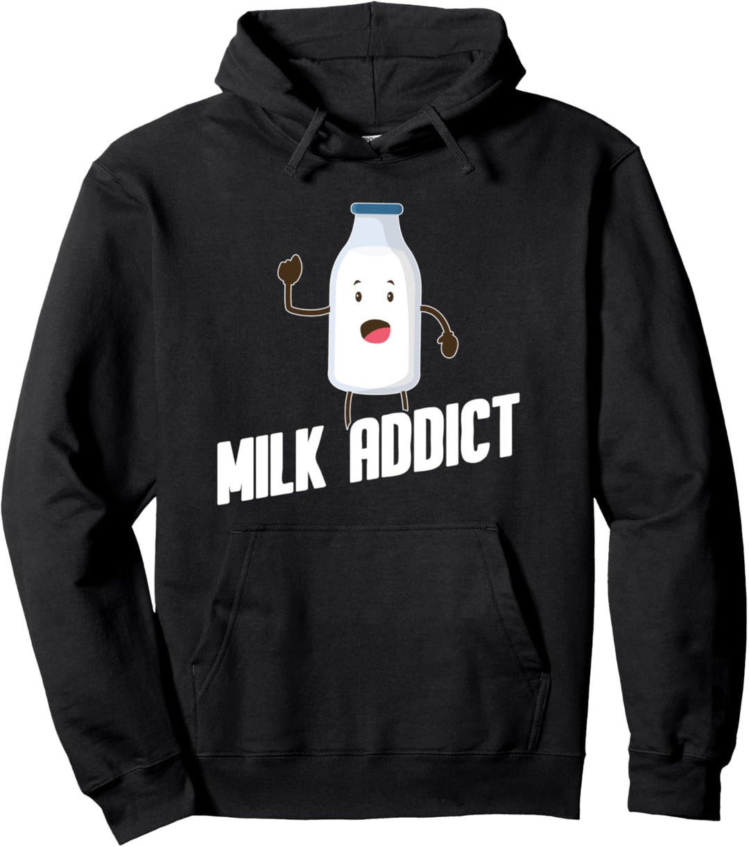 Milch Rohmilch Kuh Milchbauer - Lustiges Milch Pullover Hoodie