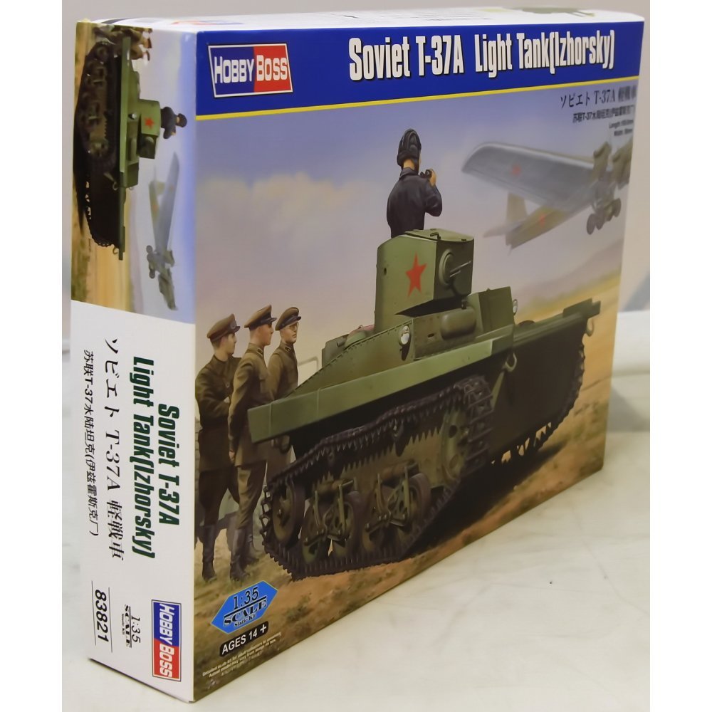 Hobby Boss 83821-1/35 Sowjetischer T-37A Leichter Panzerkampfwagen Izhorsky, Panzer