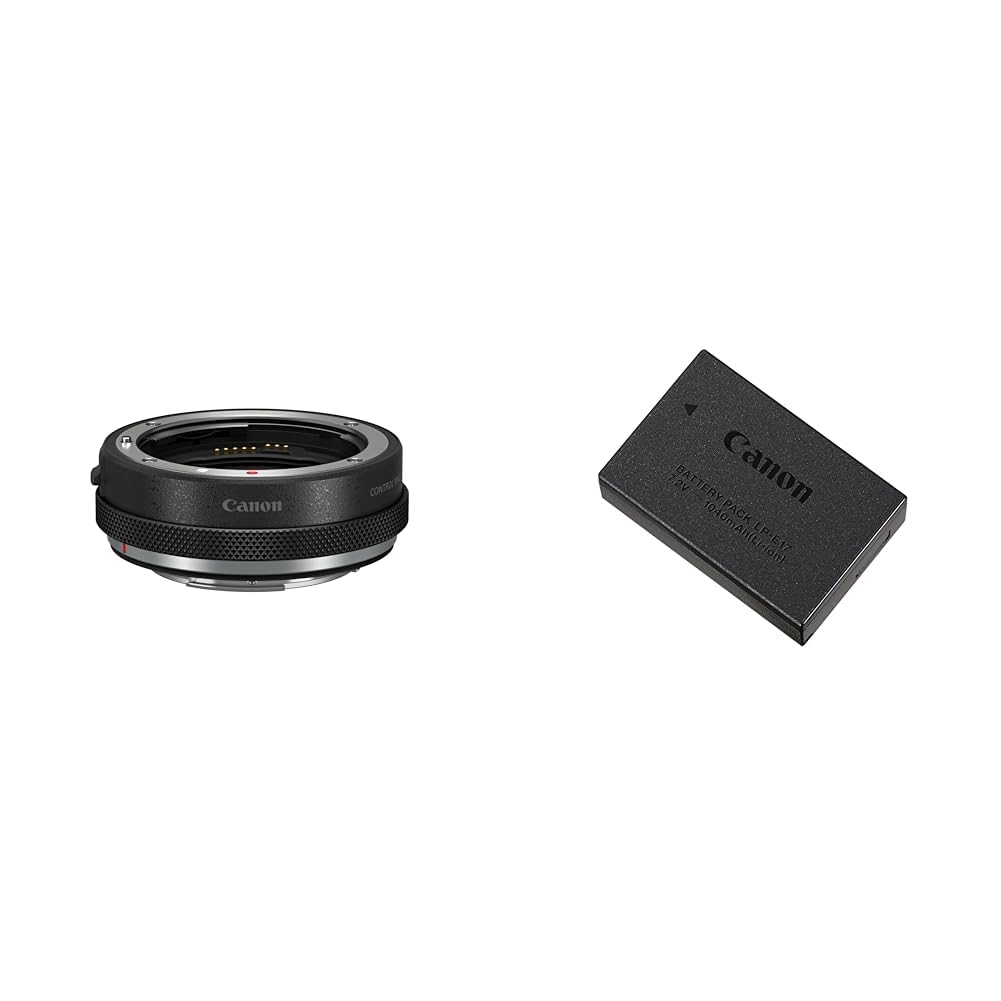 Canon Bajonettadapter EF-EOS R mit Objektiv-Steuerring für EOS R Systemkameras kompatibel mit EF und