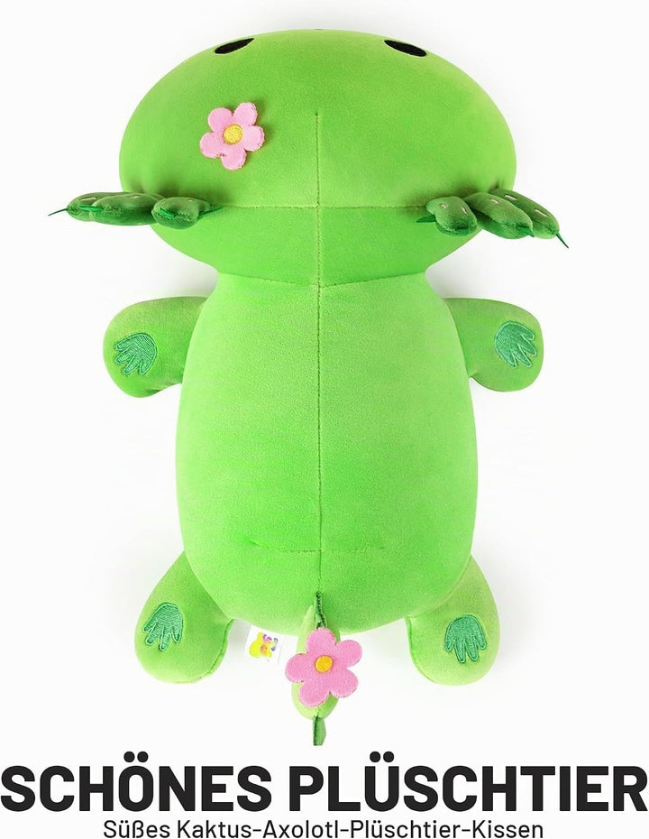 shownicer Plüschtier Axolotl Kuscheltier Stofftier Kawaii Axolotl Plüsch, Axolotl Plüschkissen Spiel