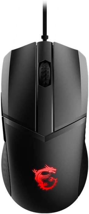 MSI Clutch GM41 Lightweight Gaming Maus (kabelgebunden, PMW-3389 Sensor, 400 - 6400 DPI, 6 Tasten, s