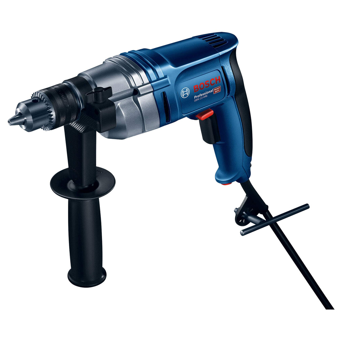 Bosch Professional Bohrmaschine GBM 13-HRE (Zusatzhandgriff, Zahnkranzbohrfutter 1,5 - 13 mm, im Kar