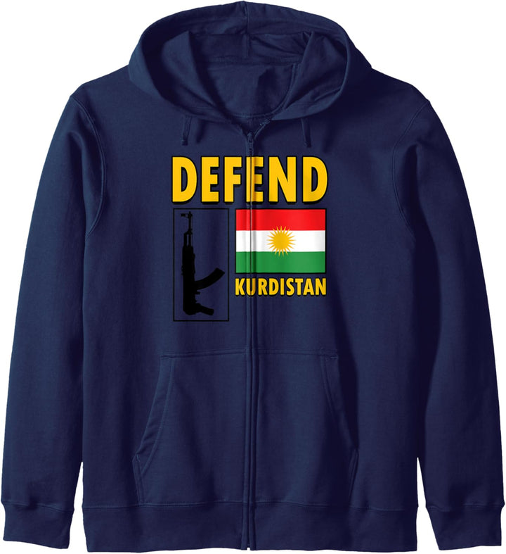 Defend Kurdistan Flag. Cool Kurdish Fighter, Free Kurdistan. Kapuzenjacke