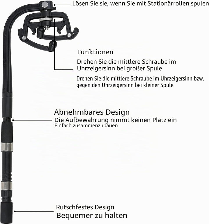 Shaddock Angeln Schnurspulgerät Aufspulgerät Schnurwickler Maschine Tragbare Angelschnur Aufspulen S