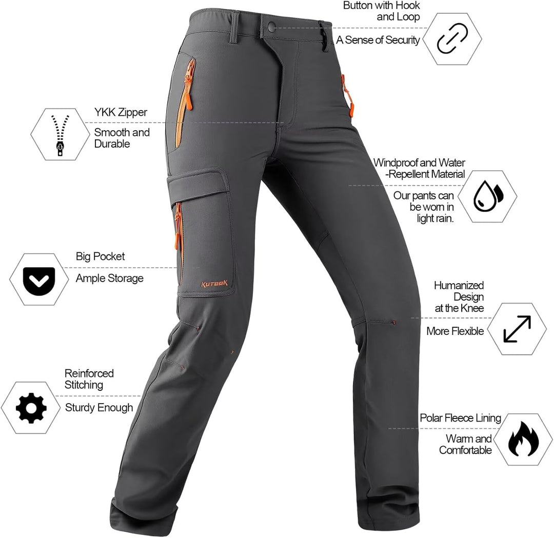KUTOOK Damen Wanderhose Hp311 L Kurz Grau, L Kurz Grau
