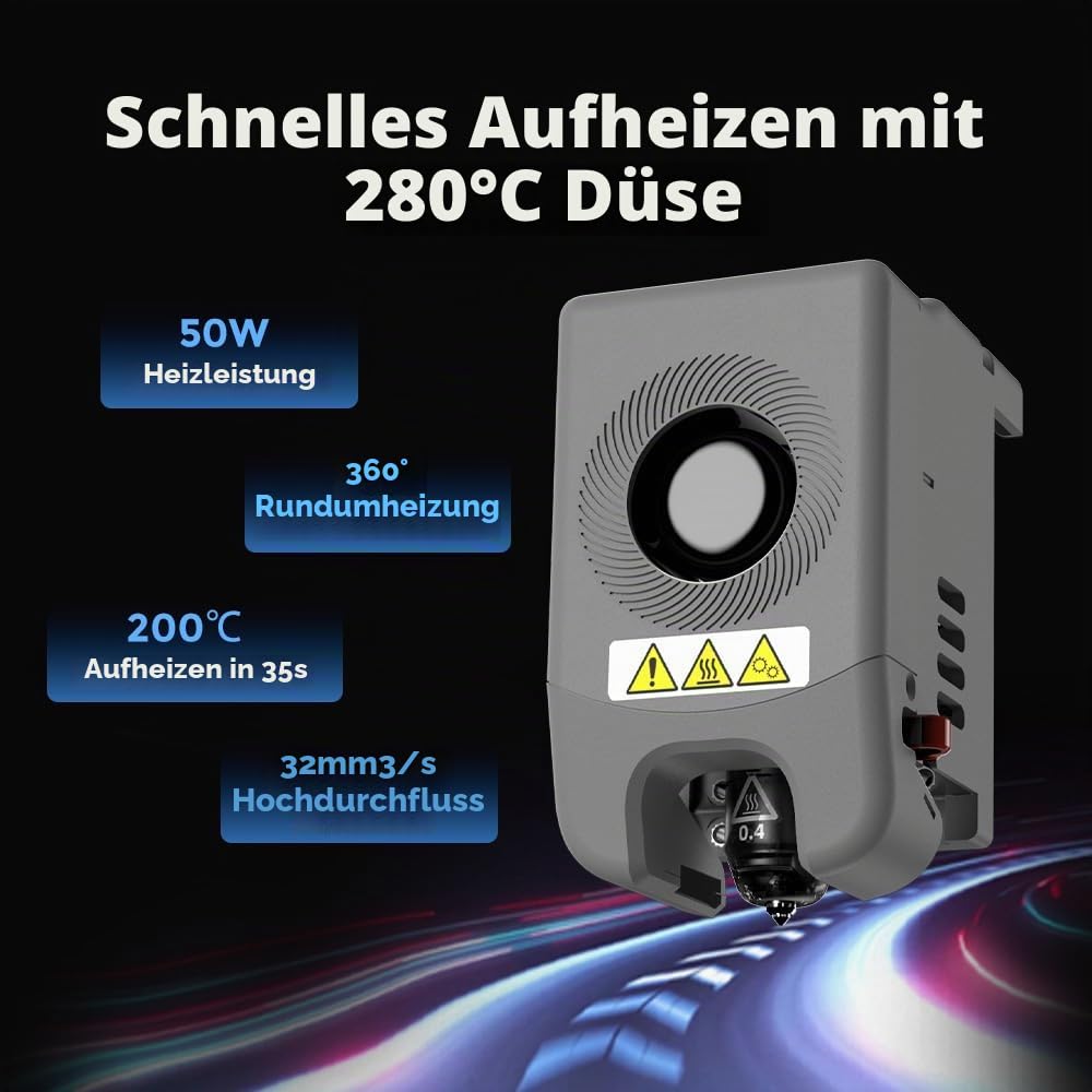 FLASHFORGE Upgrade Adventurer 5M Pro Komplett montierter Extruder, 3D-Drucker-Extruder mit effektive