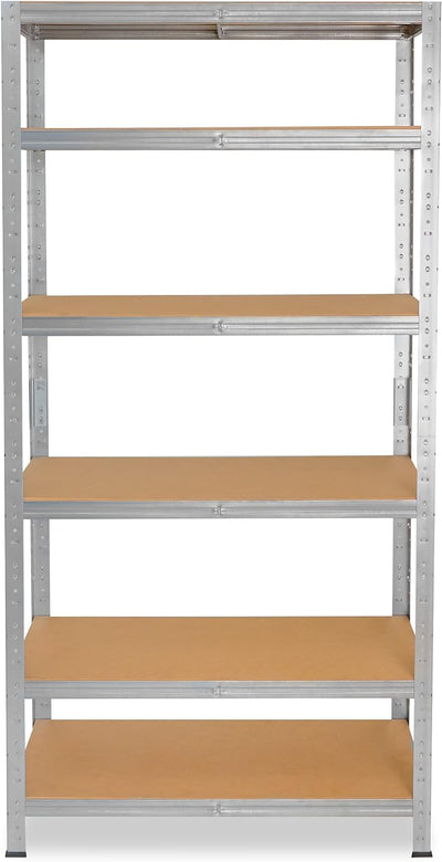 shelfplaza® 180x23x30cm Home Schwerlastregal verzinkt/Metallregal mit 6 Böden/Kellerregal Metall, Ga