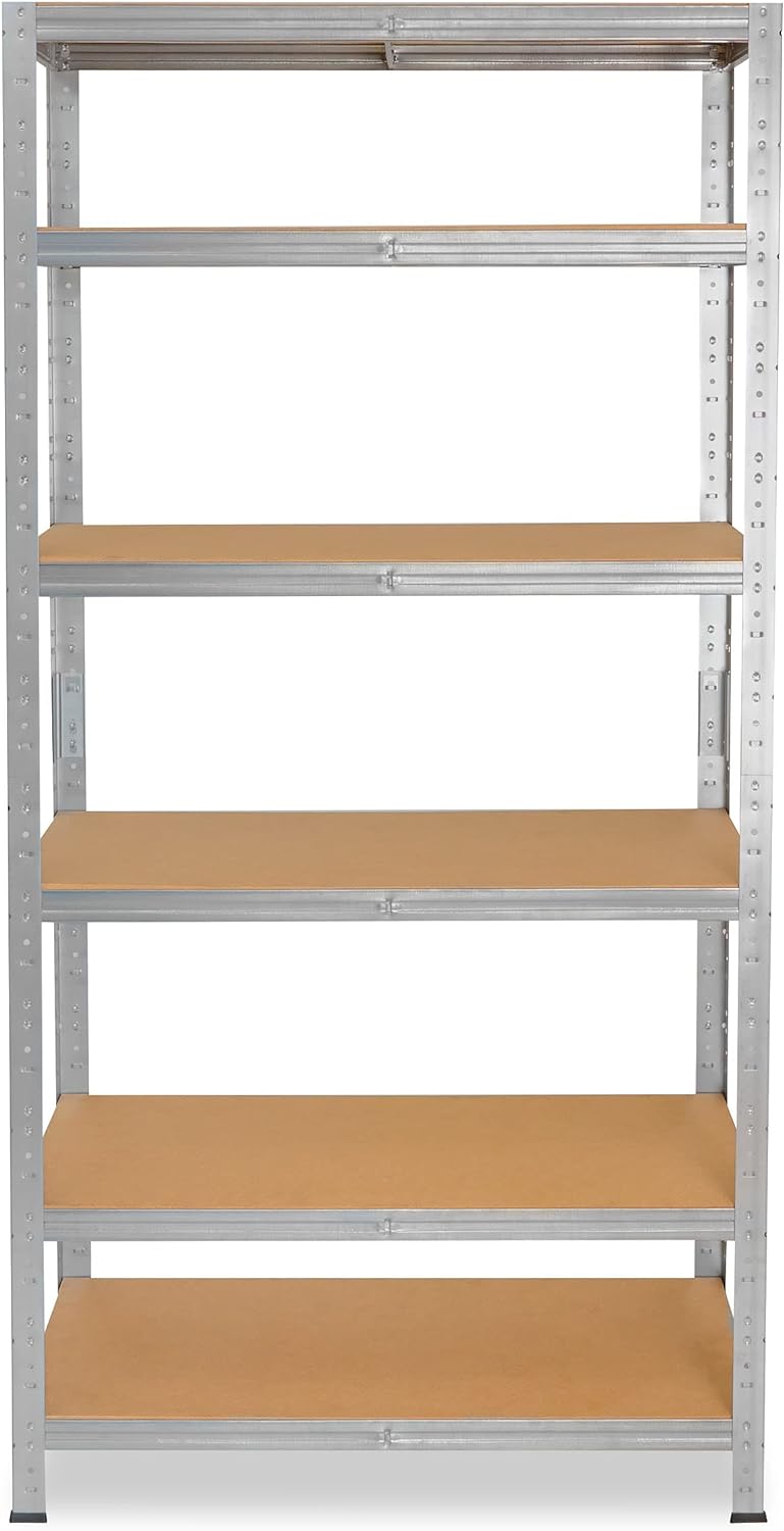 shelfplaza® 180x23x30cm Home Schwerlastregal verzinkt/Metallregal mit 6 Böden/Kellerregal Metall, Ga