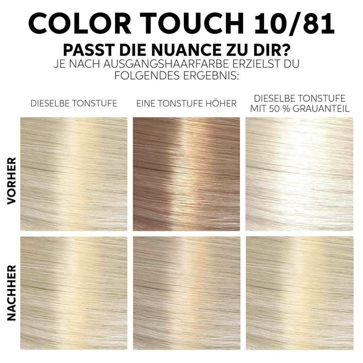 Wella Professionals Color Touch demi-permanente Haarfarbe ohne Ammoniak – Haarfärbemittel mit bis zu
