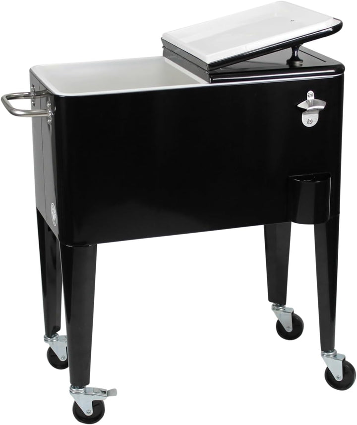 Kailua Cooler - Kühlbox, Kühlwagen, Getränkekühler Schwarz, Schwarz