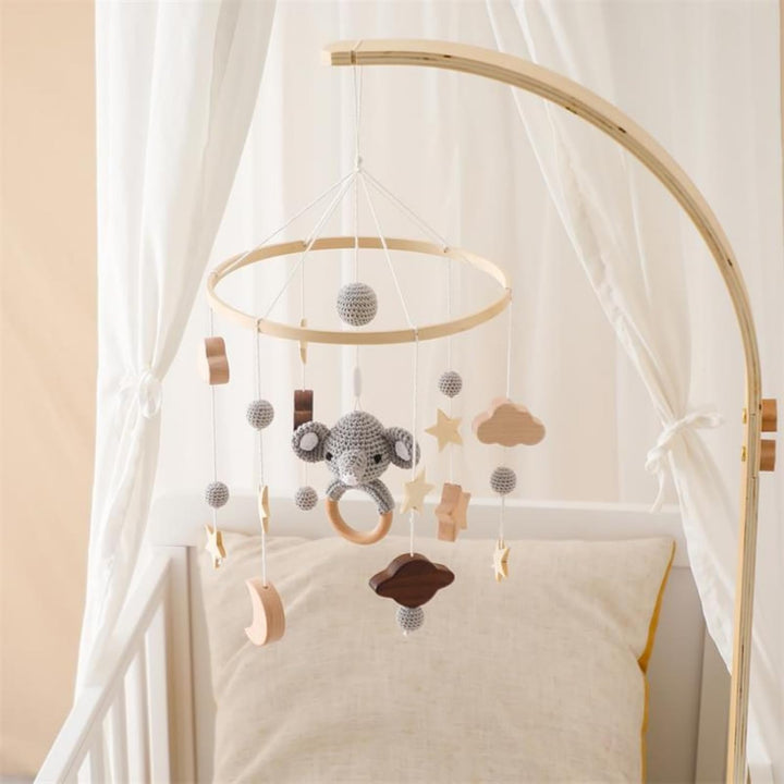 Mobile Baby Windspiele, Windspiel Rassel Babybett Mobile, Mobile Halterung Bettglocke Anhänger Babyb