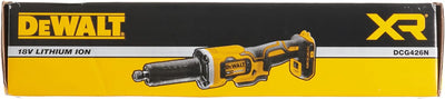 Dewalt Akku-Geradeschleifer (18V, bürstenlos, 6 mm Spannzange, dreistufige Drehzahlelektronik, LED-L