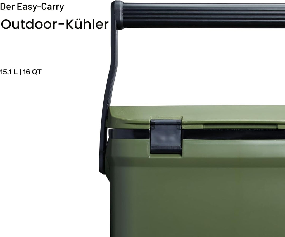 Stanley Adventure Outdoor Cooler 15.1L - Camping Kühlbox - BPA-Frei - Deckel fungiert auch als Sitz