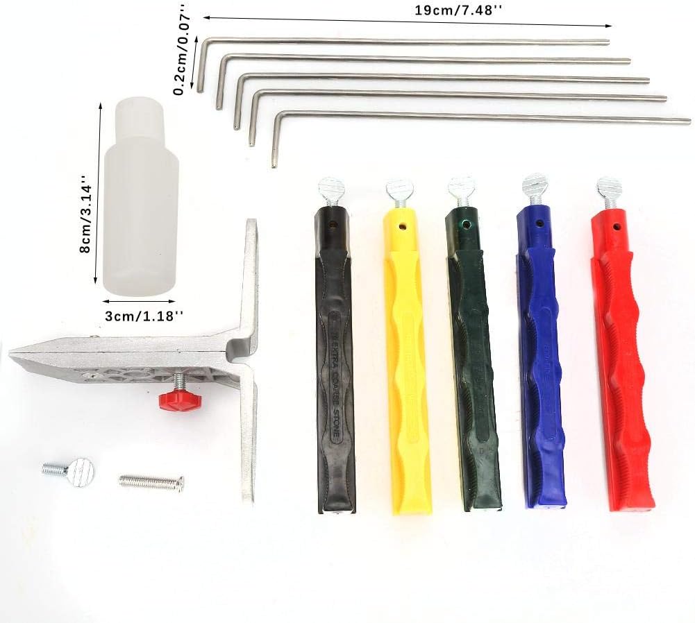 Messerschärfer, Schleifer Schärfstein Set Professionelle Küche Fix-Angle Messerschärfer System Kit f