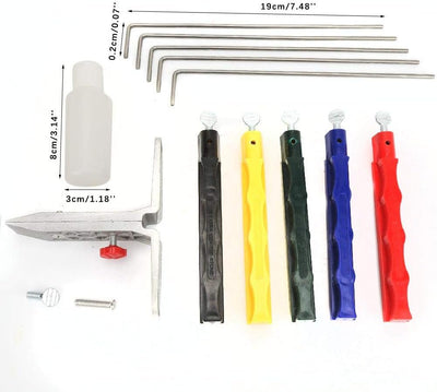Messerschärfer, Schleifer Schärfstein Set Professionelle Küche Fix-Angle Messerschärfer System Kit f