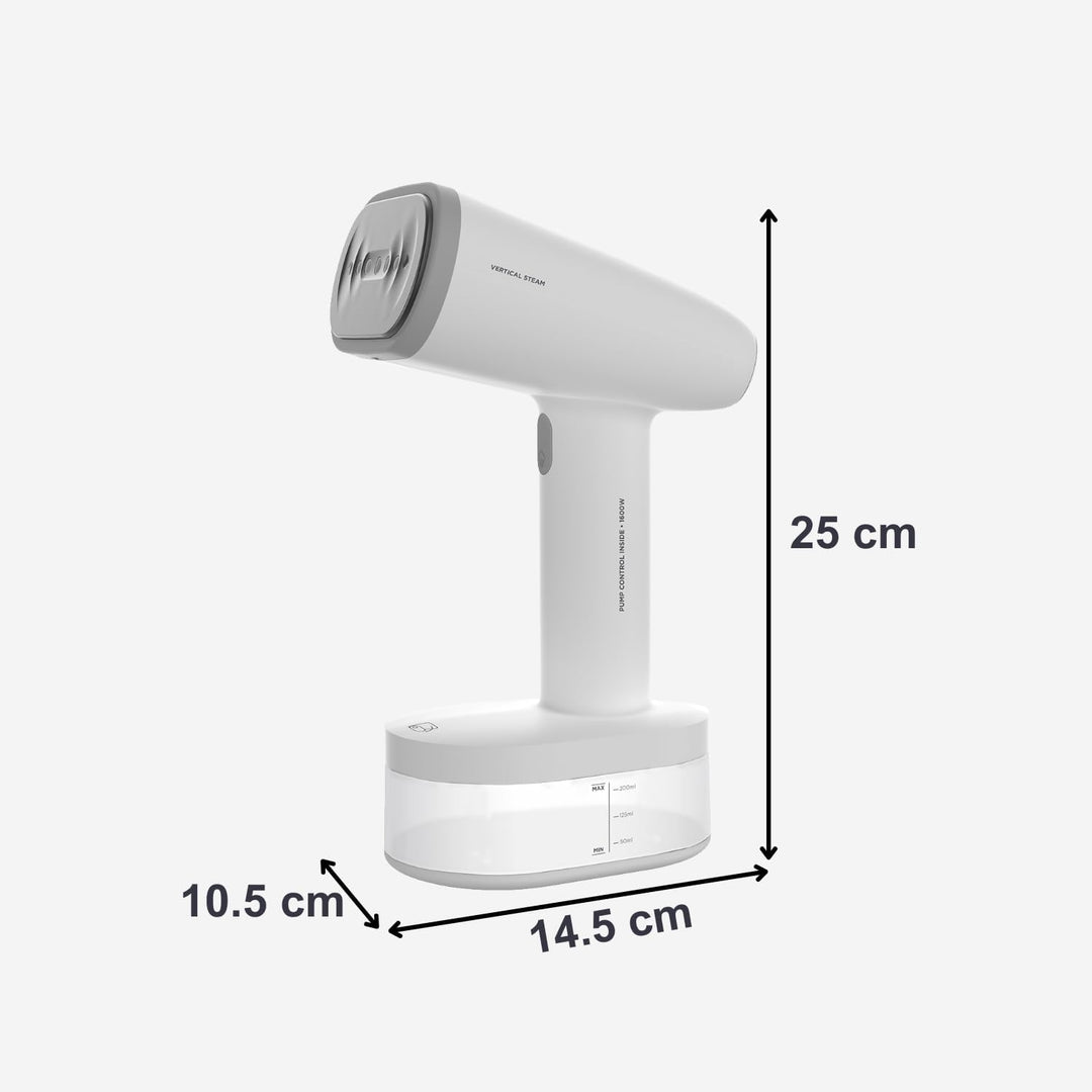 Black+Decker BXGS1600E Vertikales Bügeleisen, 1600, Keramic, Weiss 250ml