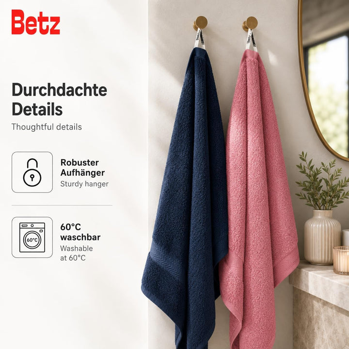 Betz 10-TLG. Handtuch-Set Premium 100% Baumwolle 2 Duschtücher 4 Handtücher 2 Gästetücher 2 Waschhan