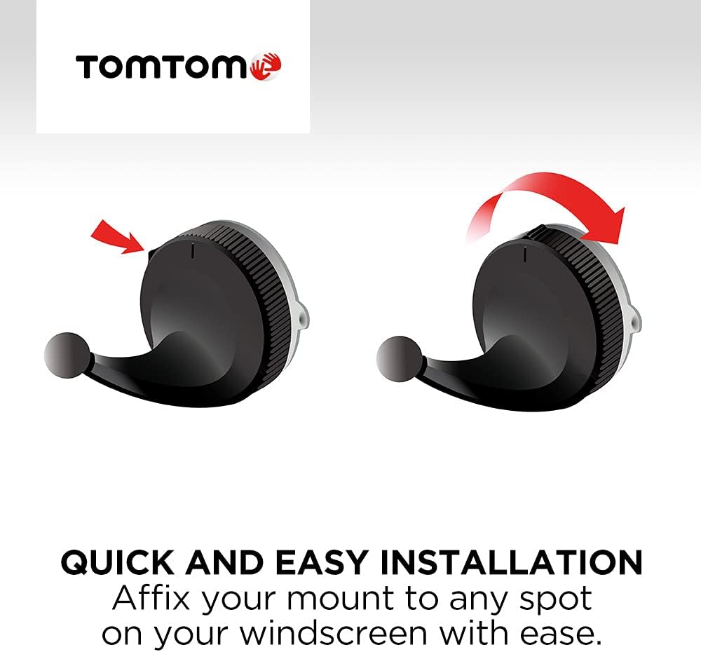 TomTom Click-und-Drive Halterung für die Windschutzscheibe inklusive USB-Autoladegerät und Kabel & K
