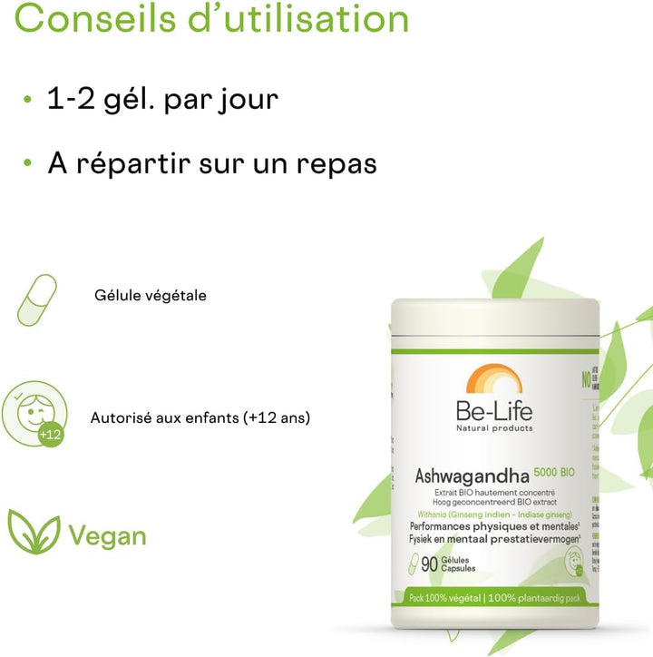 Be-Life Ashwagandha 5000 bio - 90ca