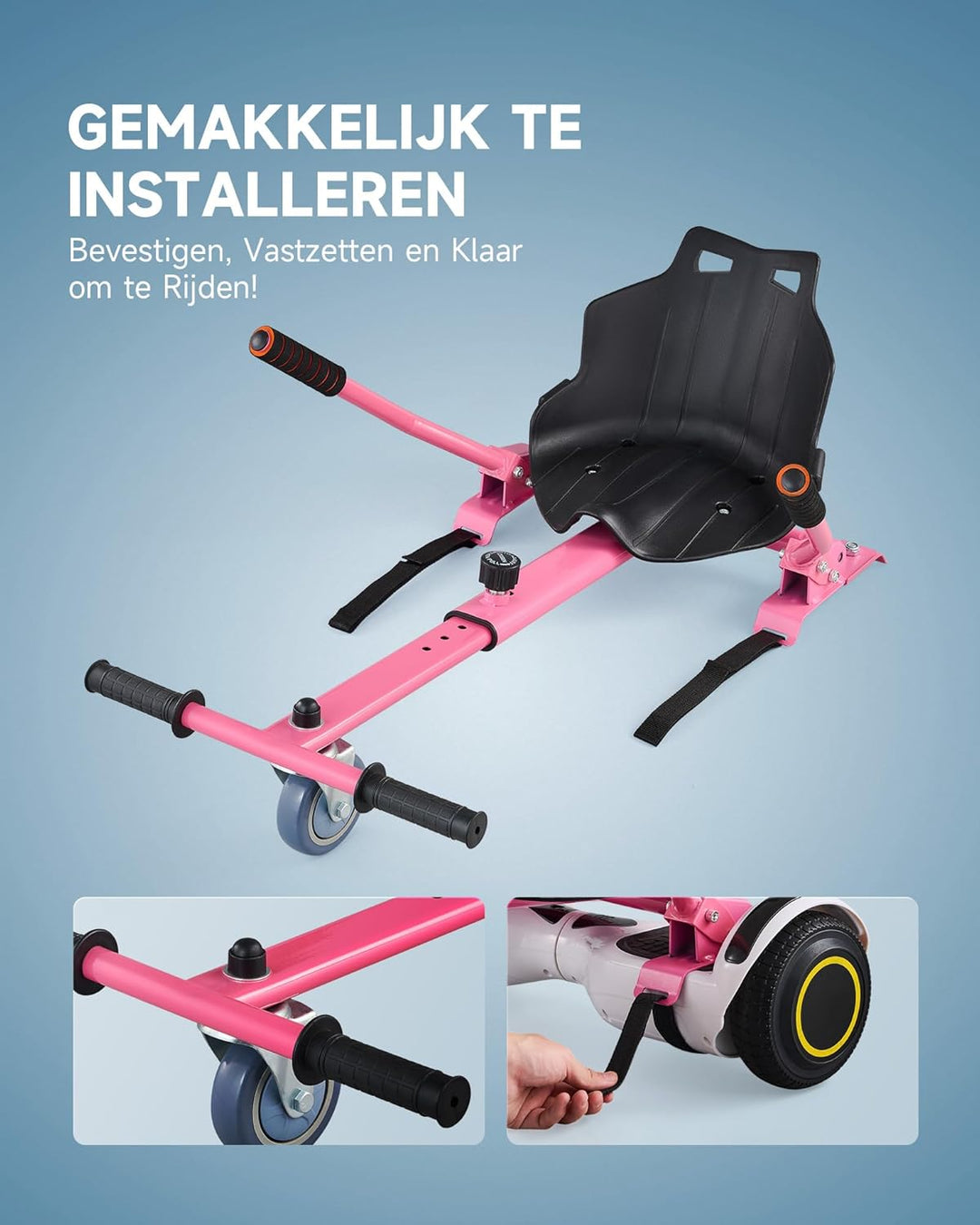 CO-Z Hoverboard Sitz Hoverkart Gokart Sitz für 6,5 Zoll 8,5 und 10 Zoll Hoverboards Sitzscooter Sitz