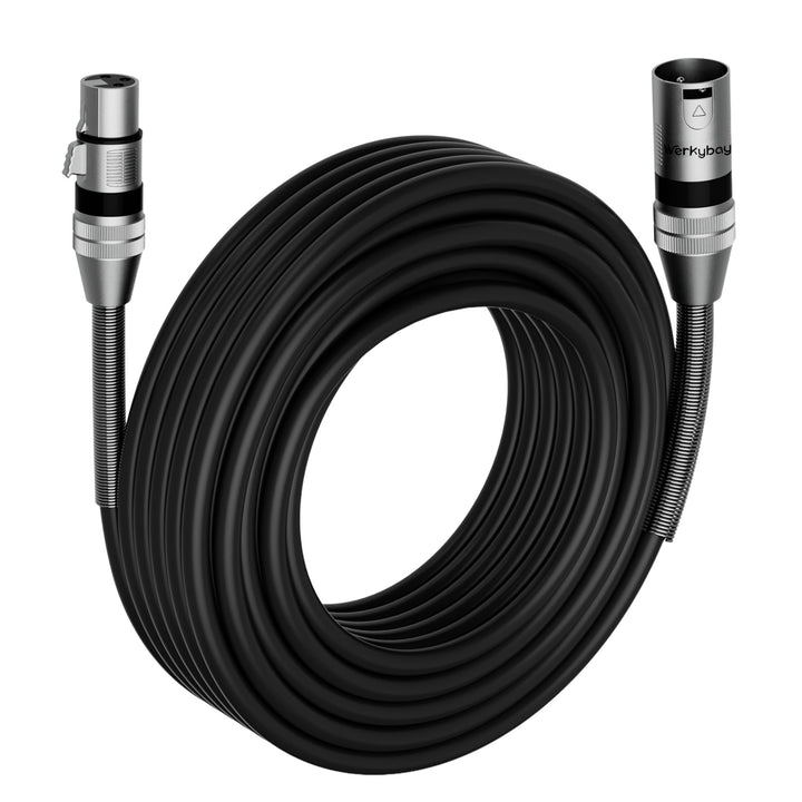 3-polig XLR Kabel 25m (1 Stück)，Stecker auf Buchse XLR Adapter, SR-Struktur Symmetrisch Mikrofonkabe