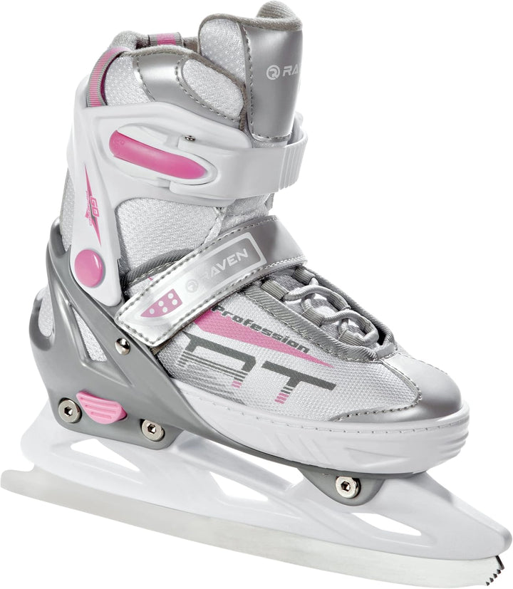 4in1 Inlineskates/Triskates/Rollschuhe/Schlittschuhe Raven Profession Weiss/Rosa 38-42(25cm-27,5cm),