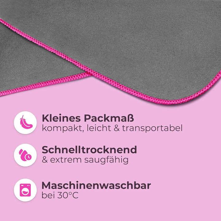 NirvanaShape Handtuch-Poncho für Erwachsene, Umziehhilfe & Handtuch zugleich, Surf-Poncho mit Quick-