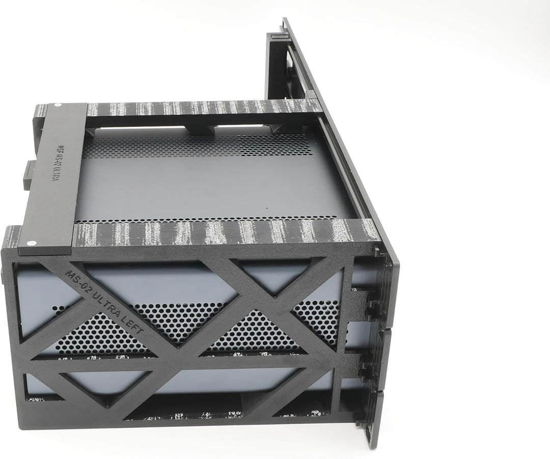 Rack-Halterung für miniSforum MS-02 Ultra mit 2 RJ45-Keystones, 48,3 cm, 3U Höhe, guter Luftstrom