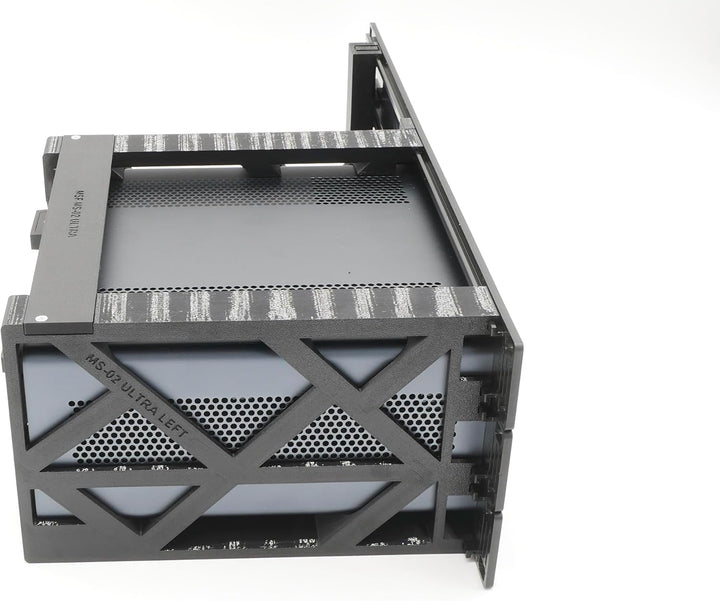 Rack-Halterung für miniSforum MS-02 Ultra mit 2 RJ45-Keystones, 48,3 cm, 3U Höhe, guter Luftstrom