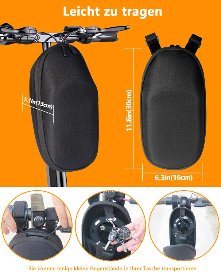 E Scooter Schloss, Handschellenschloss mit Schlüssel, Schloss für E Scooter mit Gummi-Lock-Hülse, Fa
