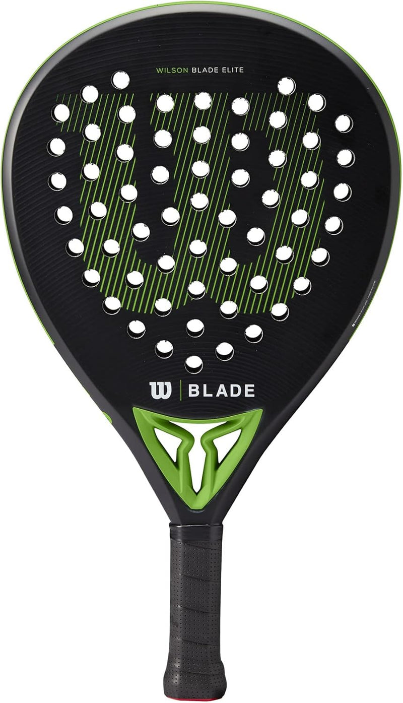 Wilson Padel-Schläger Blade Elite v2, Carbon-Glasfaser-Komposit/Eva, 365 g, Kopfgrösse 510 cm², Schw