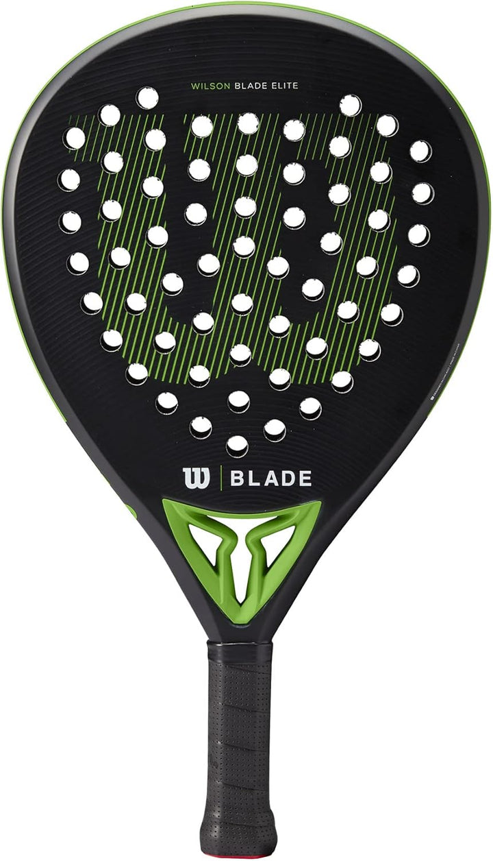 Wilson Padel-Schläger Blade Elite v2, Carbon-Glasfaser-Komposit/Eva, 365 g, Kopfgrösse 510 cm², Schw