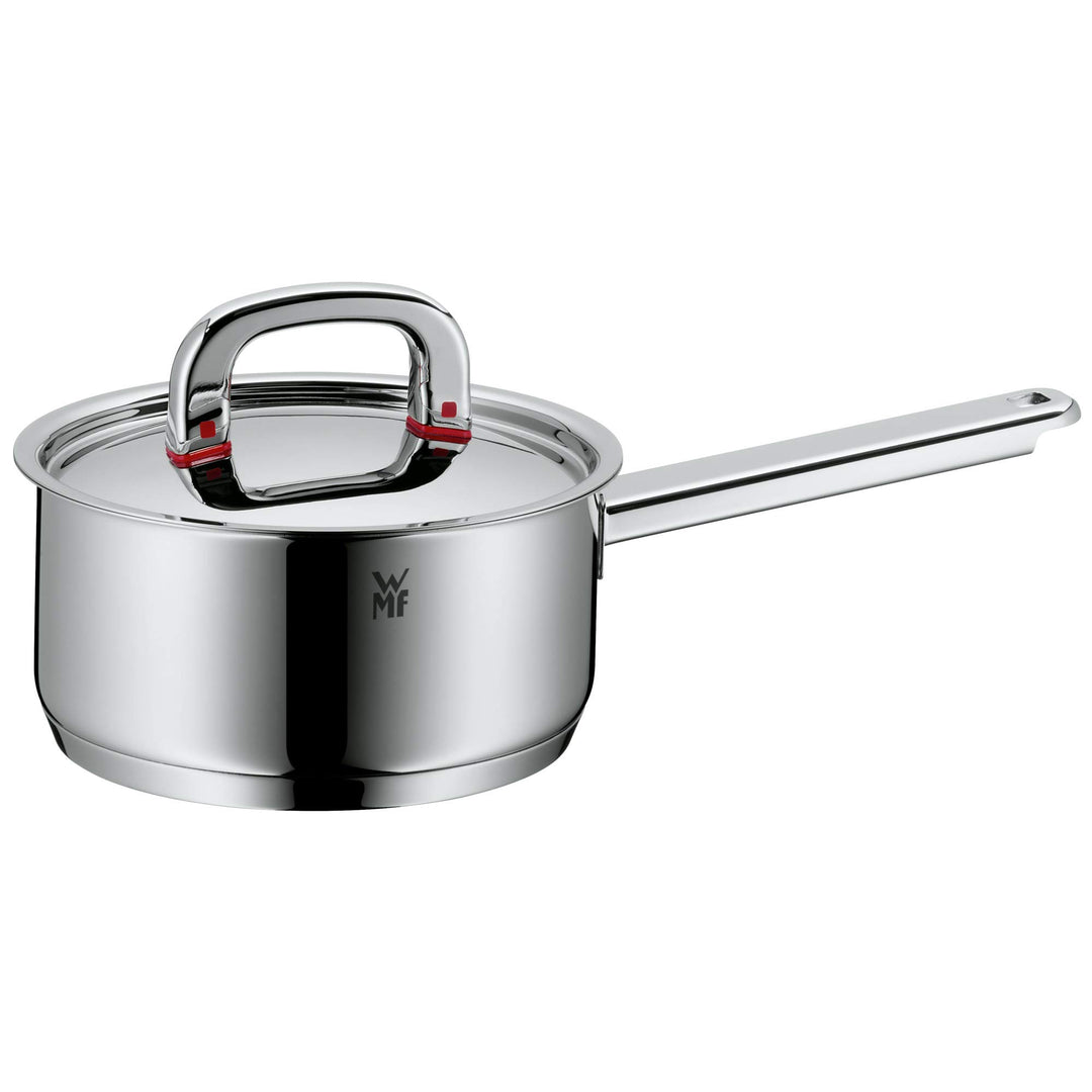 WMF Premium One Stielkasserolle 16,5cm mit Deckel, Milchtopf Induktion, Kochtopf klein 1,5l, Innensk