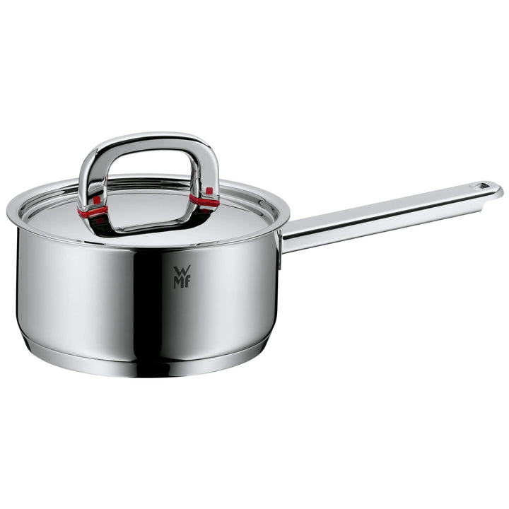 WMF Premium One Stielkasserolle 16,5cm mit Deckel, Milchtopf Induktion, Kochtopf klein 1,5l, Innensk
