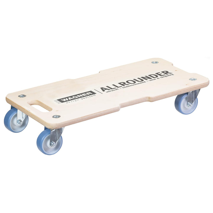 WAGNER Transportroller Transporthilfe 1325 I Schichtholz I 59 x 29 x 11 cm, Tragkraft 300 kg I Möbel